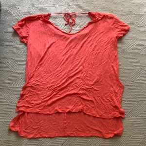 Venus swimsuit coverup M coral color